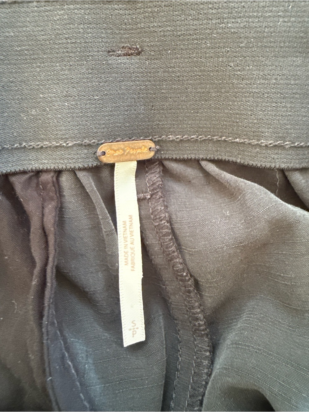 Free People nothin to say Black pleated trouser small - Picture 4 of 4